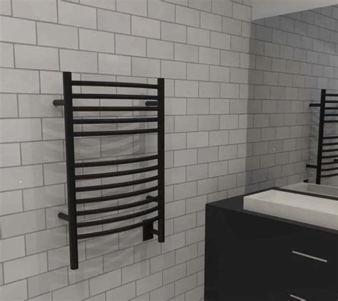 Simpleliving floor standing towel warmer 5 curved stainless steel drying rack. AMBA JEEVES E CURVED HEATED TOWEL RACK - Dynasty Bathrooms