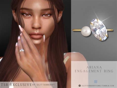 Ariana Engagement Ring Sims 4 Rings The Sims 4 Catalog