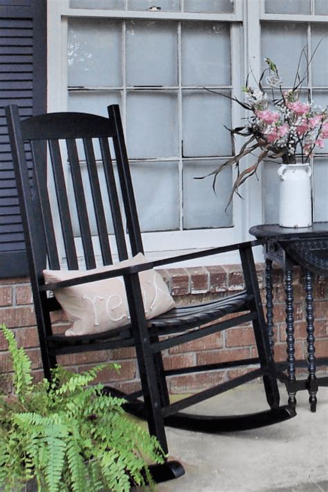 These Rocking Chairs Desperately Needed A Makeover Painted Rocking