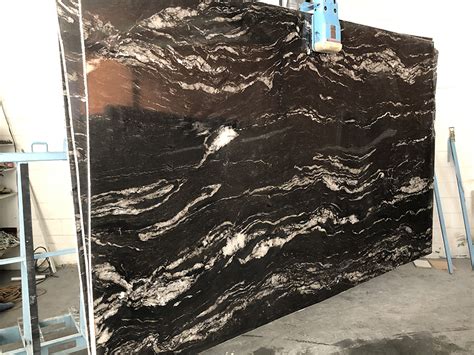 Cosmic Black Granite Slab Marmonyx Stone