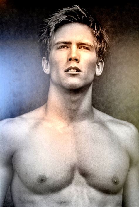 Handsome Bare Chested Male Model Poster From Faces On The Strip At Las Vegas Nevada Encircle