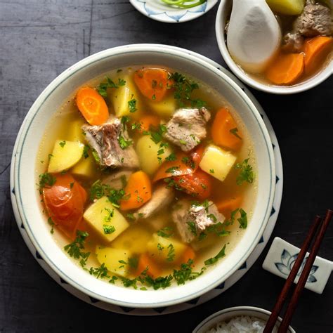 Pork Rib Soup With Potatoes And Carrots Stovetop Pressure Cooker
