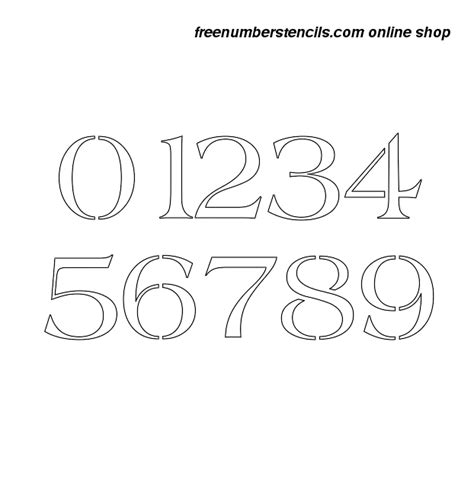 Free Printable 4 Inch Numbers Pin On Stencil Printable Large