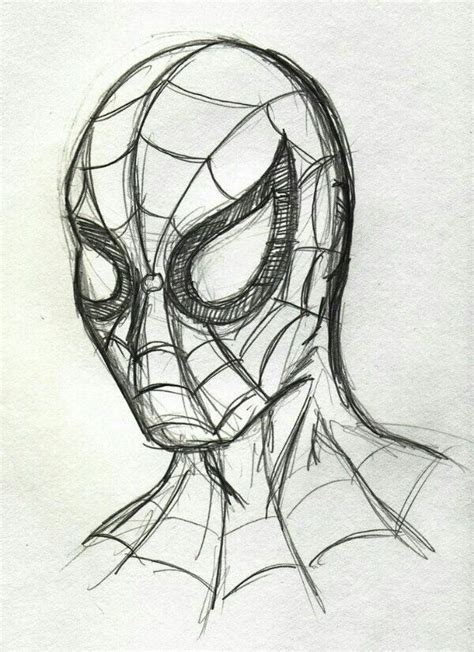 Pin By Maria On Creative Spiderman Drawing Drawing Superheroes Art