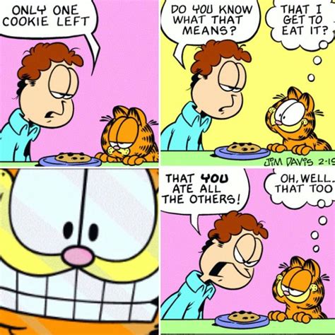 garfield comic on instagram “the last cookie garfield lovable lazy orange kitty cat