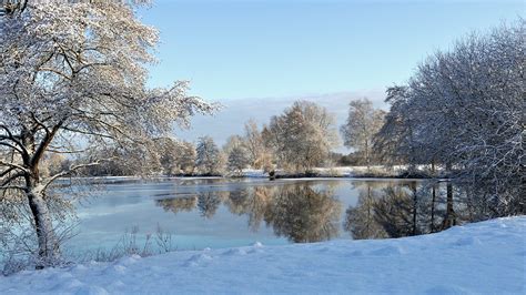 Wintry Lake In Winter Frozen · Free Photo On Pixabay