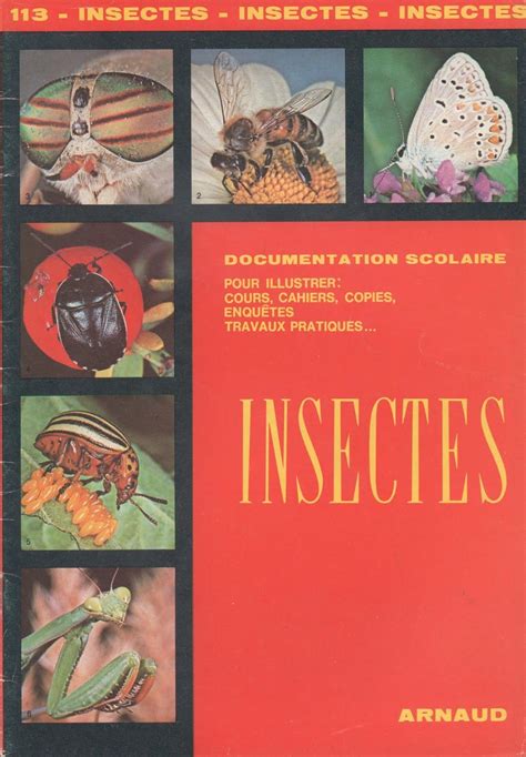 Documentation Scolaire 113 Insectes 1972 Scolaire Leçon De