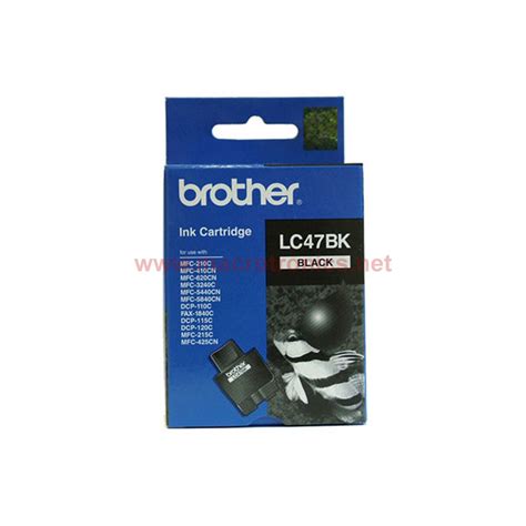 For specific information about using the product on a network. Brother Ink Black - LC47BK - Inks and Ribbons- Macrotronics - Computer Parts and Accessories ...