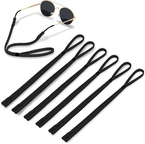 Half Crescen Glasses Strap Sports Glasses Holder Pack Of 6 Unisex Sunglass Strap Soft