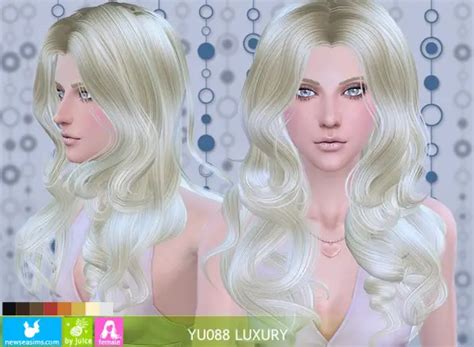 Newsea Yu088 Luxury Hairstyle Sims 4 Hairs
