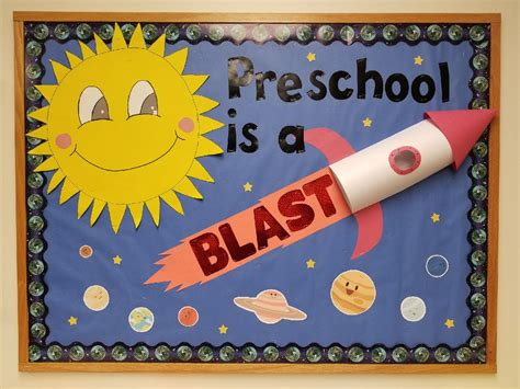 Outer Space Themed Bulletin Board For Preschool Class 2017 18
