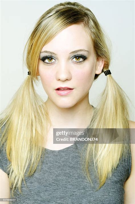 Young Adult With Pigtails High Res Stock Photo Getty Images
