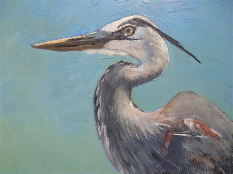 Great Blue Heron By Carol Schiff By Carol Schiff Wildlife Paintings