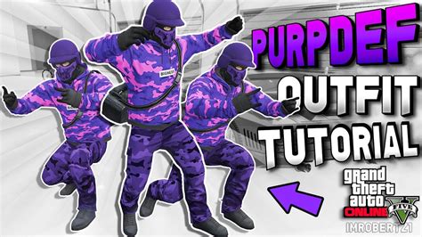 Gta 5 Modded Outfits Purpdef Tutorial Gta Online Tryhard