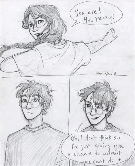Hinny Ship Week Bonus Romione By Burdge Part 2 3 Harry Potter Drawings Harry And Ginny