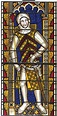 Gilbert de Clare 13th century - Painted glass design of Gilbert de ...