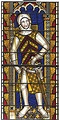 Gilbert de Clare 13th century - Painted glass design of Gilbert de ...