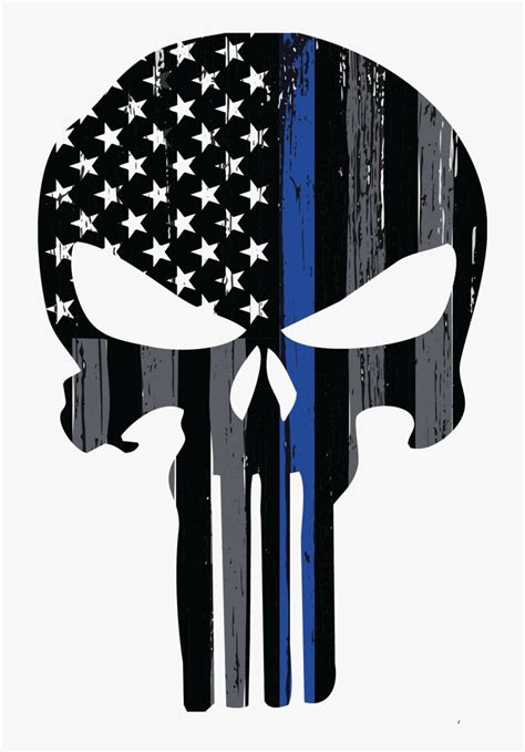 Punisher Logo Thin Blue Line