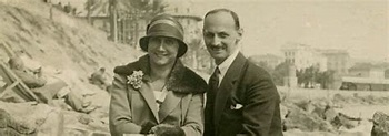 Otto and Edith Frank on their honeymoon in San Remo, 1925. | Mother ...