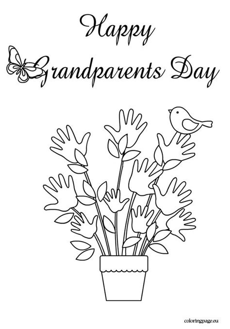 Portale bambini offers a lot of cute grandparent's day coloring pages: Happy grandparents day coloring page | grandparents day ...