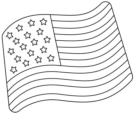 United States Flag Emoji Coloring Page Colouringpages