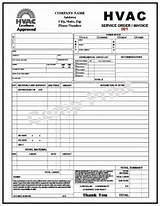 Hvac Service Forms Pictures