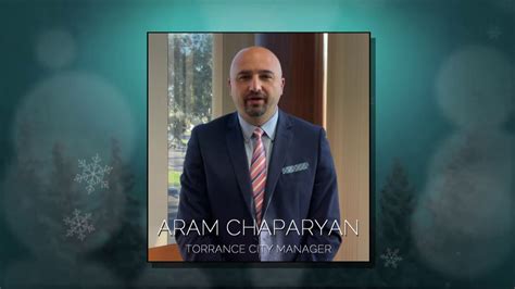 2020 Holiday Message From Aram Chaparyan Torrance City Manager Youtube