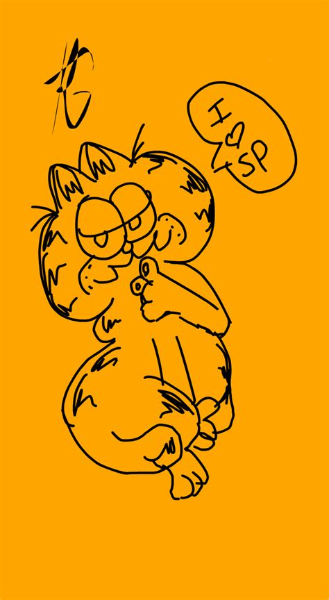 Garfield Doodle Drawings Sketchport