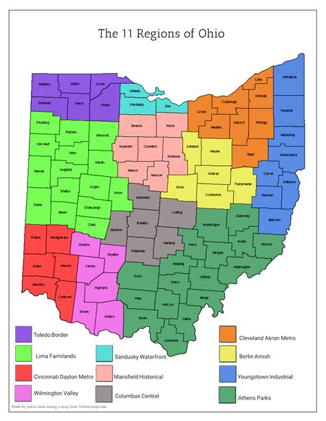 My Map Of Ohios Different Regions 20 Please Give Feedback Rohio