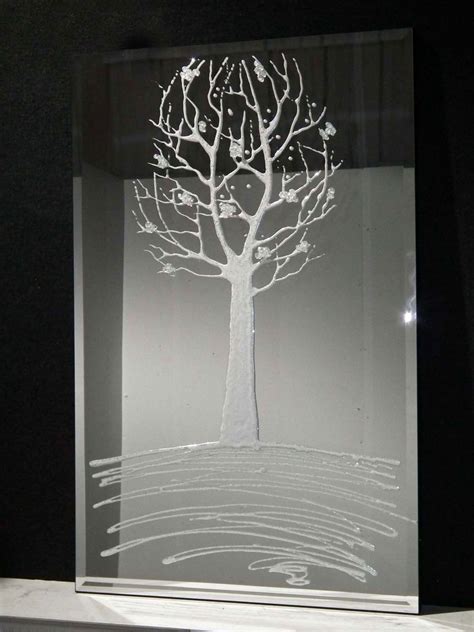 This Lovely Old Tree Design Is Hand Finished With Liquid Glass And Clusters To Make Every Mirror