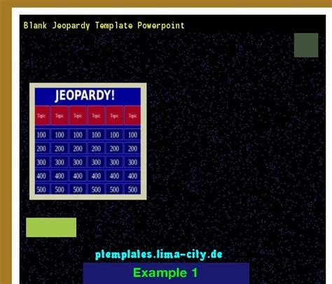 Jeopardy Game Powerpoint Templates