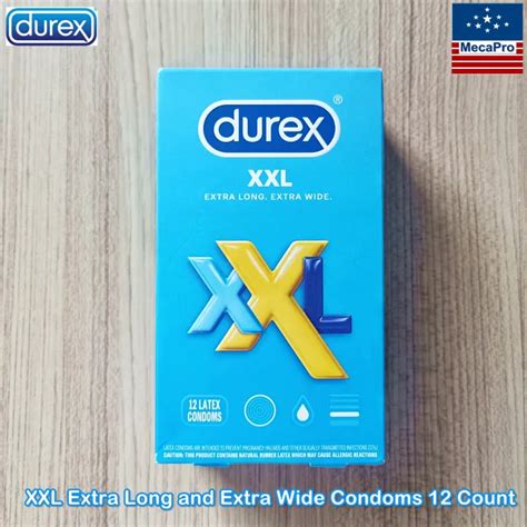 Durex® Xxl Extra Long And Extra Wide Condoms 12 Count ดูเร็กซ์ คอนดอม