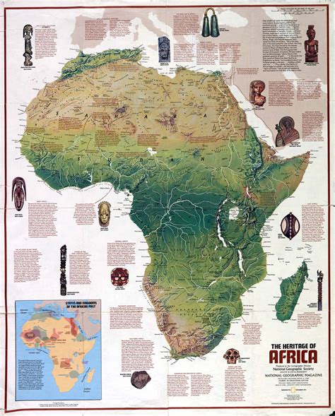 Physical map illustrates the mountains, lowlands, oceans, lakes and rivers and other physical landscape features of africa. Africa physical map - Full size
