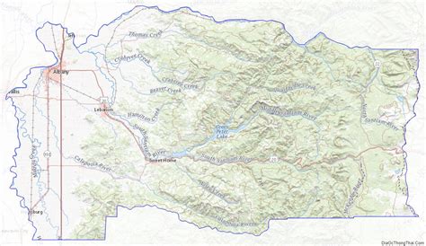 Map Of Linn County Oregon