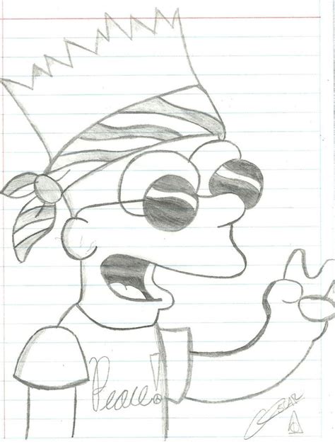 Bart Simpson Drawing At Getdrawings Free Download