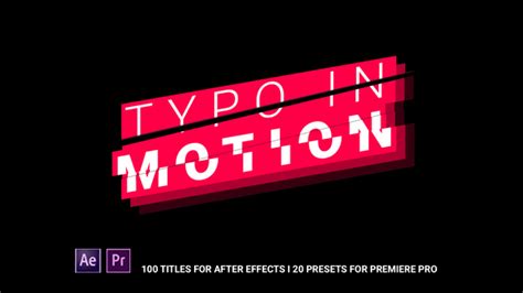 Videohive Typo In Motion Free After Effects Template Videohive Projects