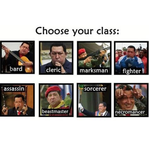 Choose Your Class Know Your Meme Class Bard
