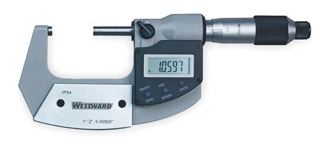 Westward Digital Outside Micrometer 1 In To 2 In25 To 50 Mm Range