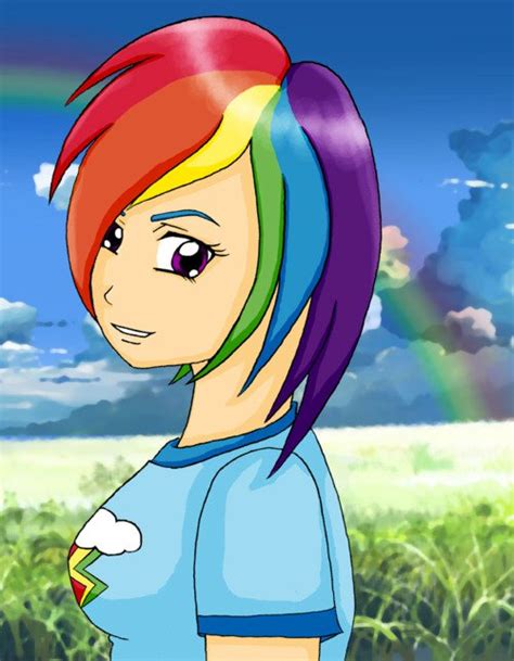 Rainbow Dash Human By Kittybelle01 On Newgrounds
