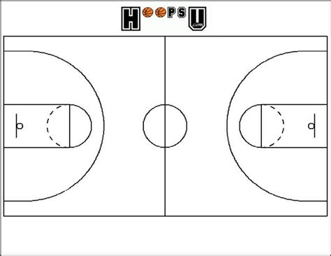 Download High Quality Basketball Clipart Black And White Court