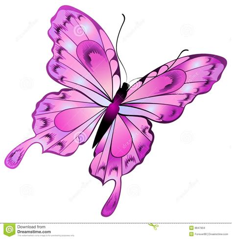 Abstract Butterfly Stock Vector Illustration Of Purple