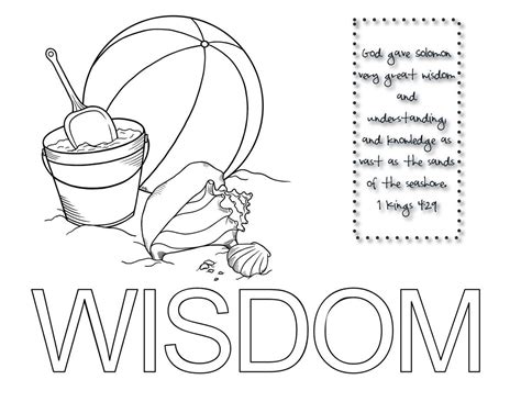 Wisdom Proverbs Coloring Page Sketch Coloring Page