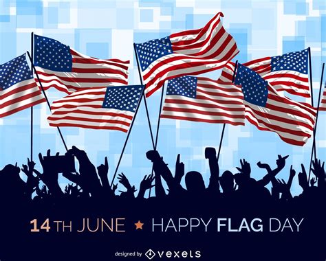 Usa Flag Day Illustration Vector Download