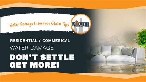 Water Damage Insurance Claim Tips All City Adjusting
