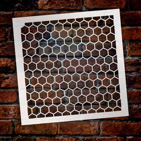 Honeycomb Stencil By Studior12 Country Repeating Pattern Stencil 6 X 6