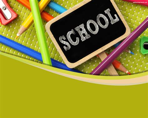 School Time Backgrounds For Powerpoint Education Ppt