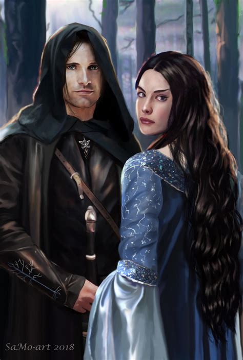 Arwen And Aragorn The Youth By Samo Art On Deviantart