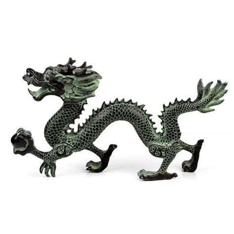 Large Vintage Chinese Dragon Statue Asian Bronze Dragon Etsy Bronze