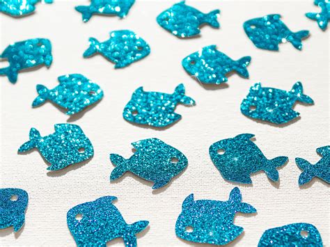 Fish Confetti Fish Party Decorations Ocean Confetti 30 Pcs Etsy