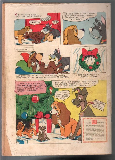 Lady And The Tramp Four Color Comics 629 1955 Dell Disney